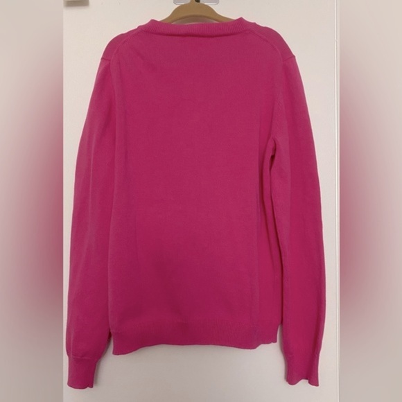 J. Crew Crewcuts Pink Button Down Cotton Cardigan Sweater Size 10 - Picture 3 of 7